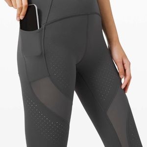 Lululemon Uncovered Strength High-Rise Crop 23" in Graphite Grey